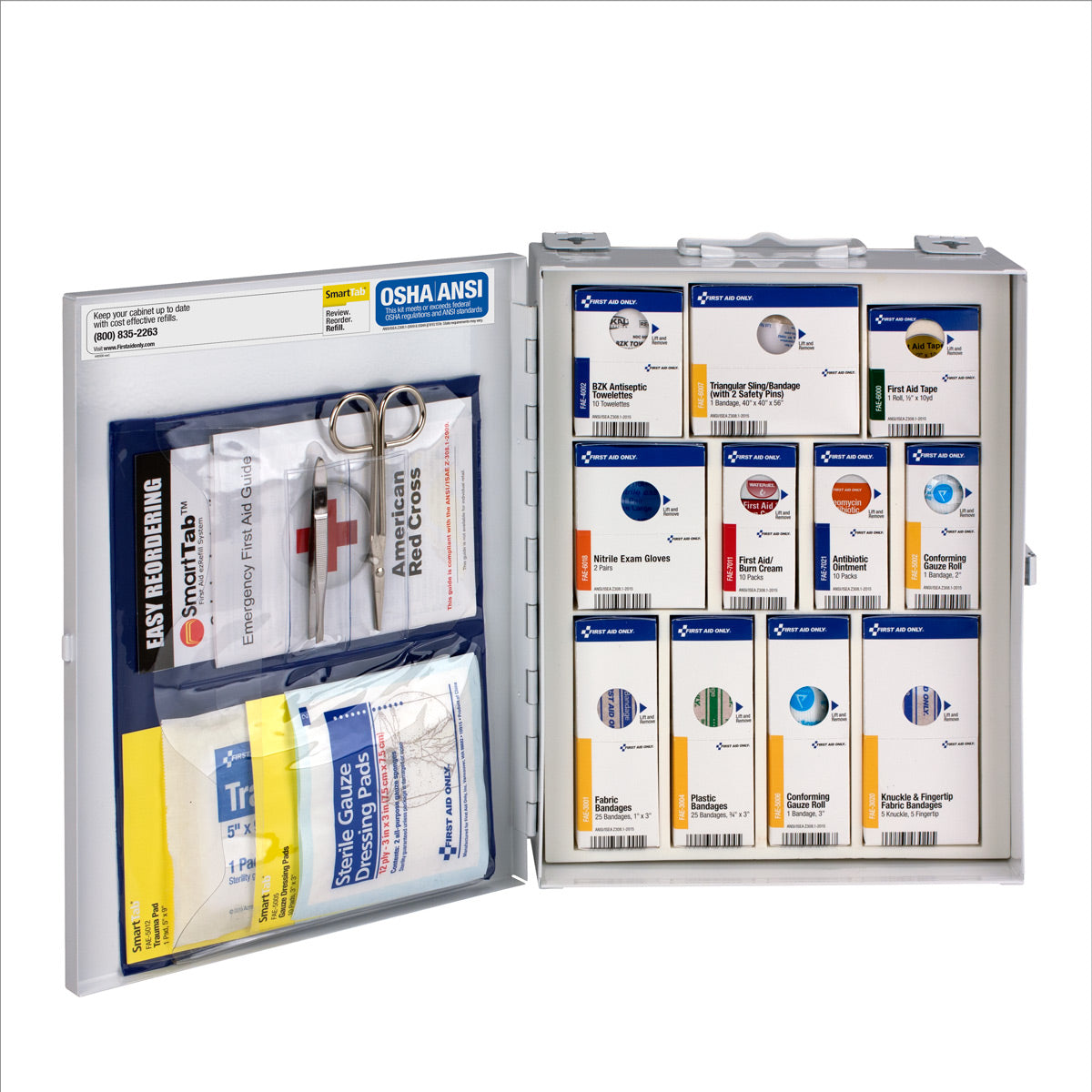 First Aid Only 25 Person Medium Metal SmartCompliance Cabinet without Medications