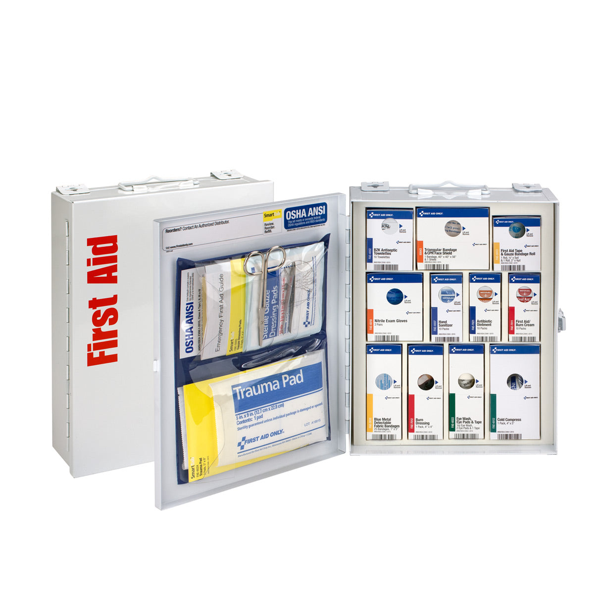 First Aid Only 25 Person Medium Metal SmartCompliance Food Service Cabinet without Medications