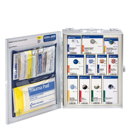 First Aid Only 25 Person Medium Metal SmartCompliance Food Service Cabinet without Medications