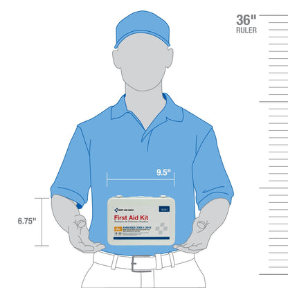 First Aid Only 25 Person Metal Kit ANSI A + Type III 2015 Compliant