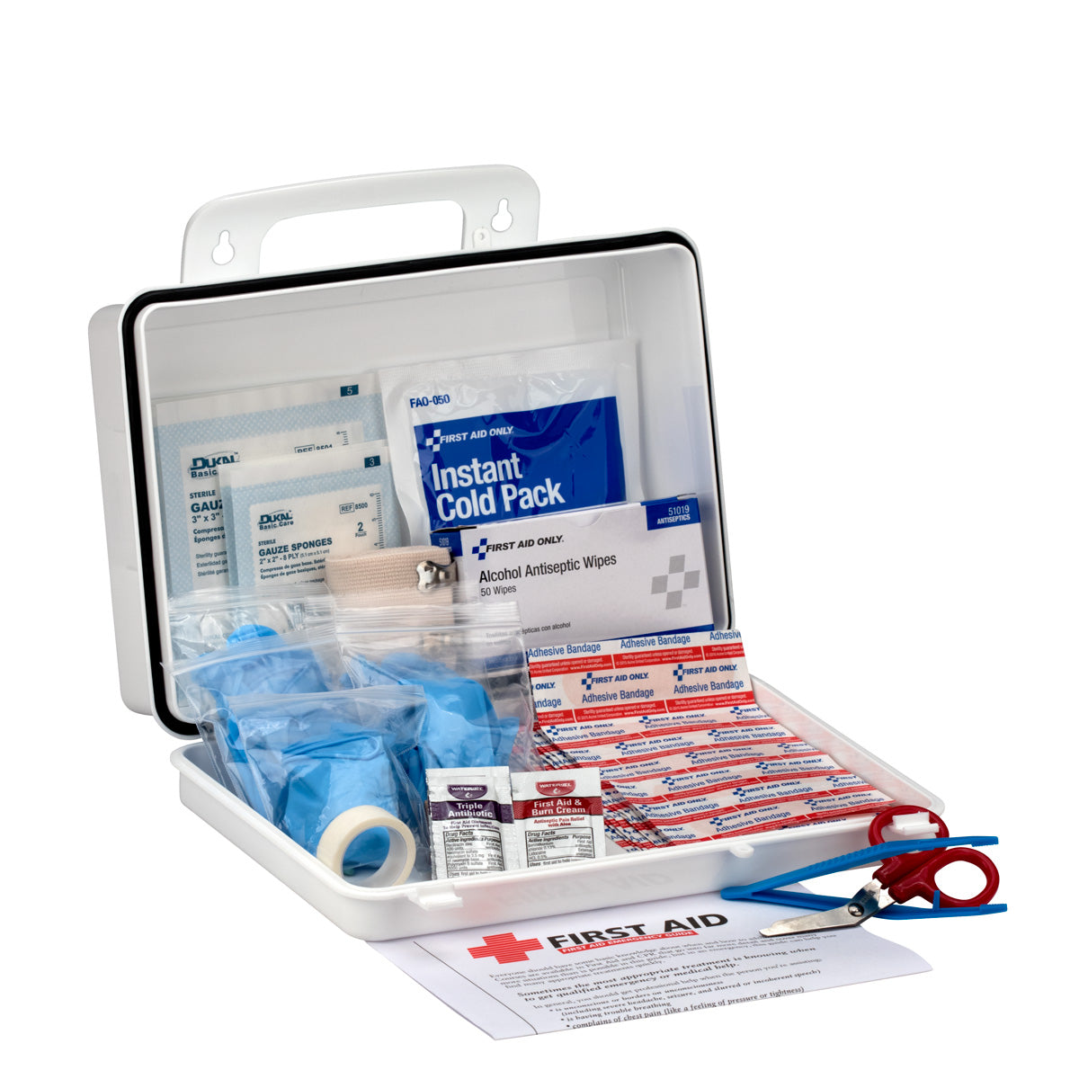 First Aid Only 25 Person Office Kit 130 Pieces Plastic Case OSHA Compliant