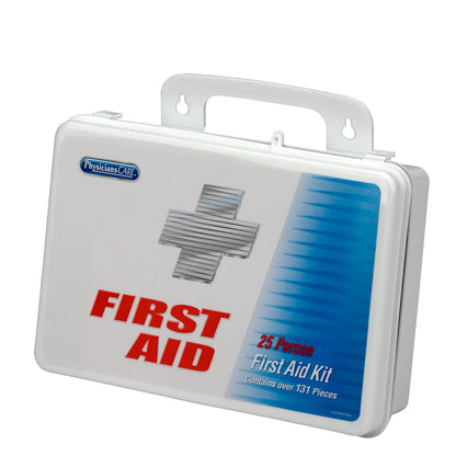 First Aid Only 25 Person Office Kit 135 Pieces Plastic Case OSHA Compliant