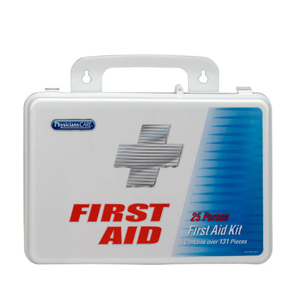 First Aid Only 25 Person Office Kit 135 Pieces Plastic Case OSHA Compliant