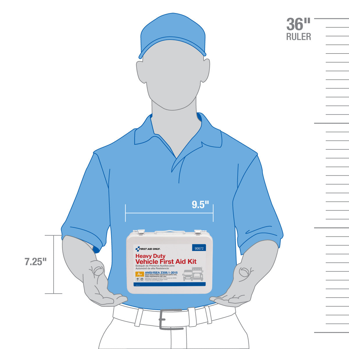 First Aid Only 25 Person Vehicle ANSI A Kit 2015 Compliant
