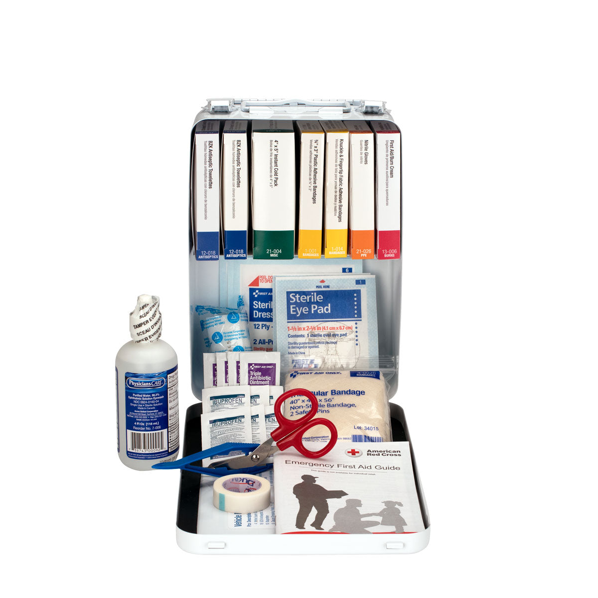 美品 、日立 with me BF-1 50 Person Contractor ANSI B + First Aid Kit Metal Case