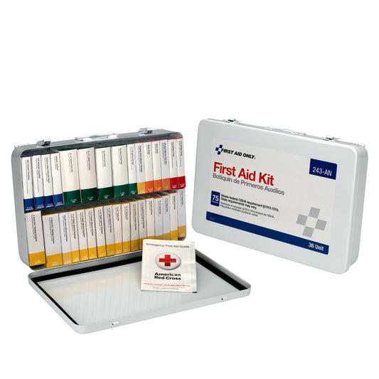First Aid Only 36 Unit Kit Metal Case