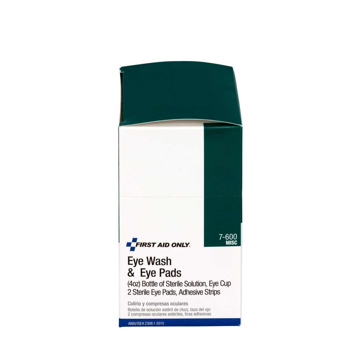 First Aid Only 4 Piece Eye Wash Kit - oz. Eyewash pads & Adhesive Strips 1 set/box