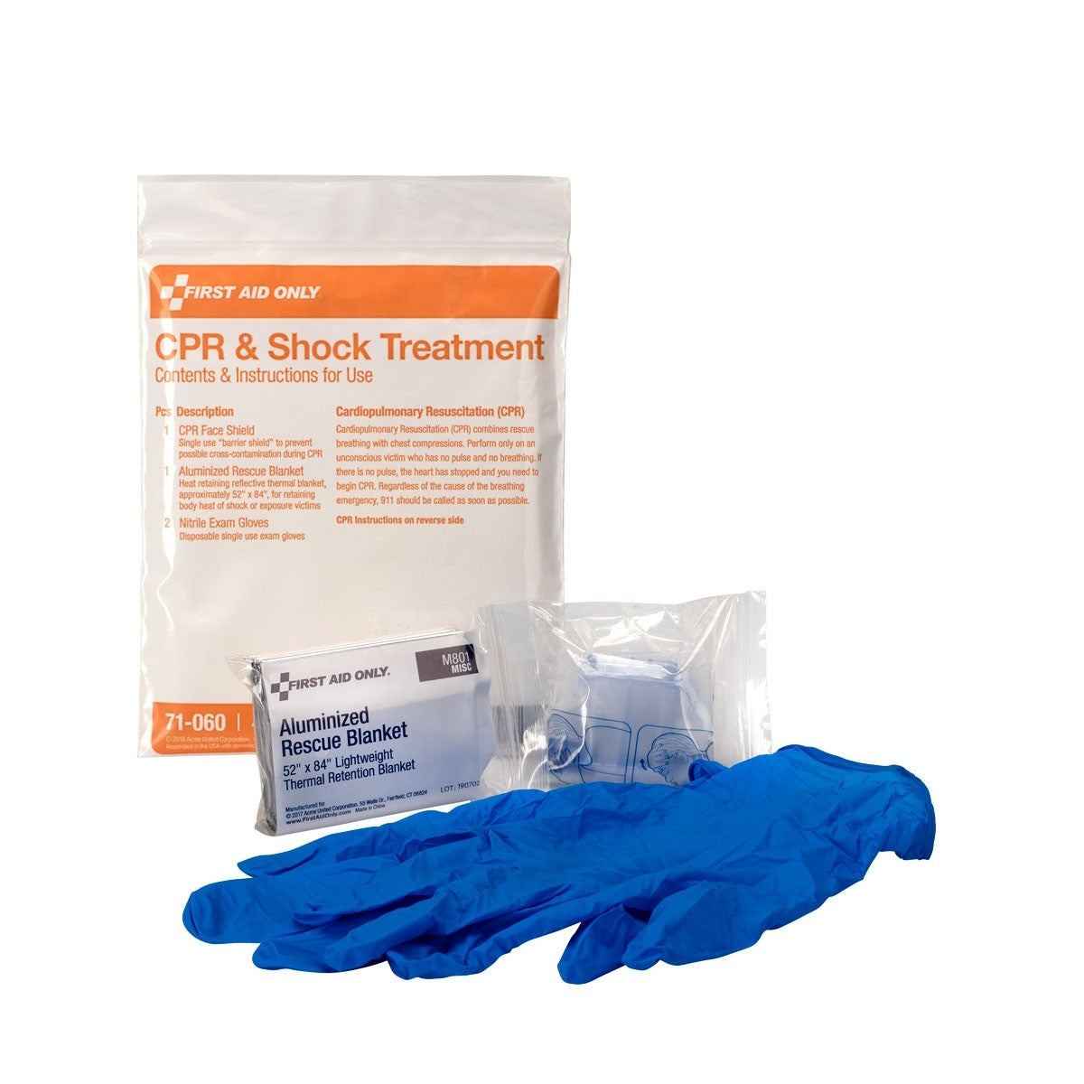 4 Piece First Aid Triage Pack - CPR and Shock Kit – firstaidonly