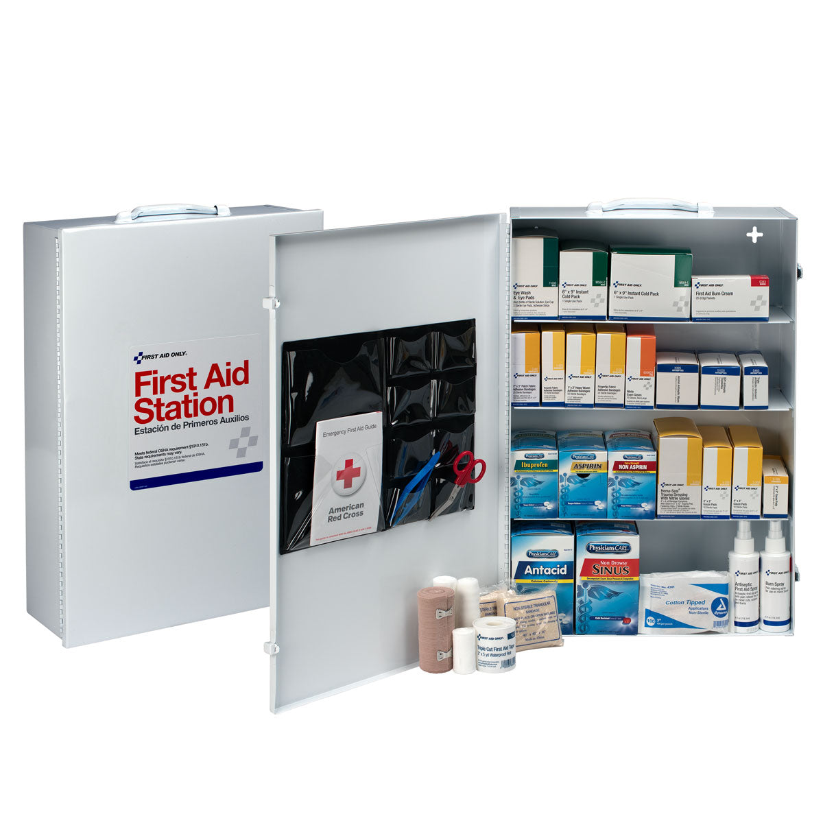 First Aid Only 4 Shelf OSHA Station