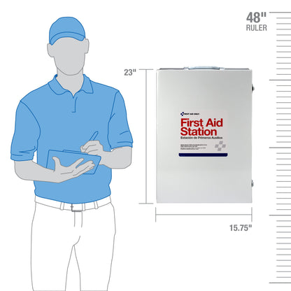 First Aid Only 4 Shelf OSHA Station