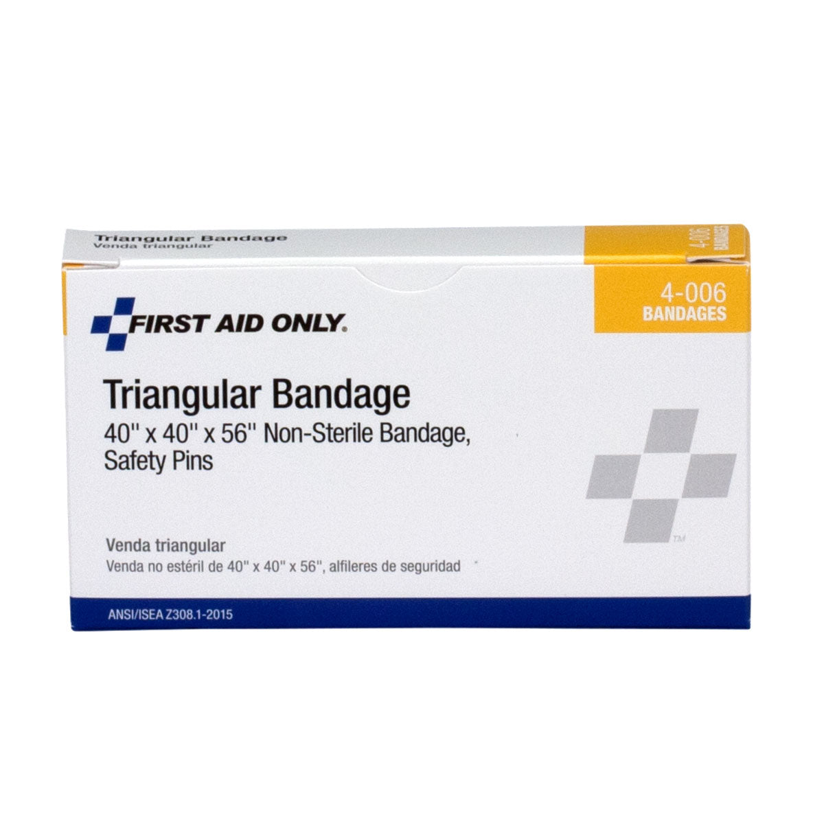 First Aid Only 40’’x40’’x56’’ Muslin Triangular Bandage 1 Per Box