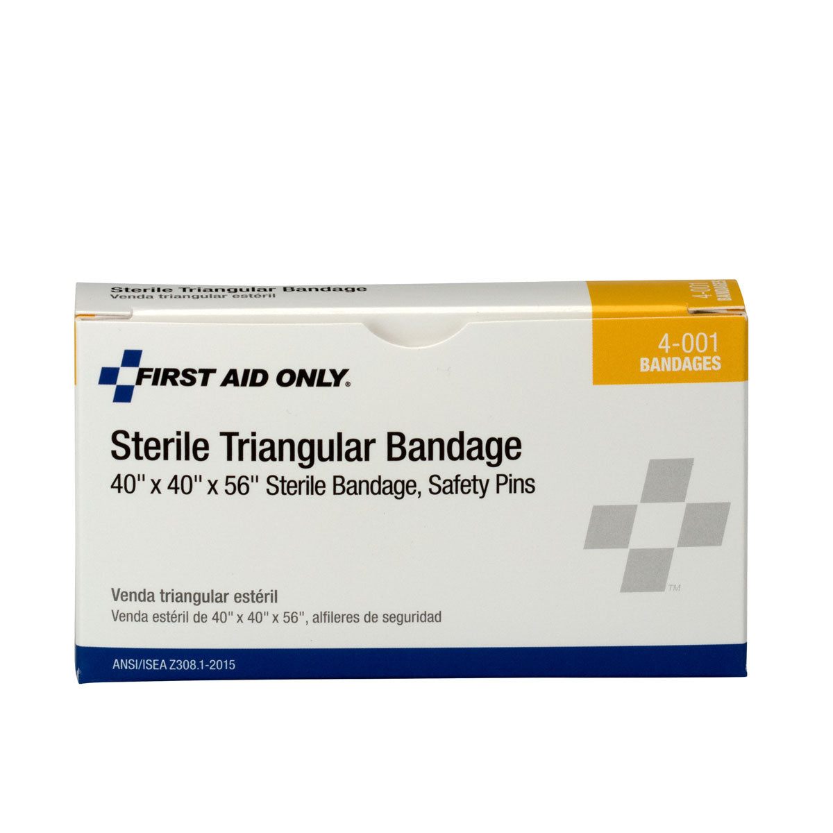 First Aid Only 40’’x40’’x56’’ Sterile Triangular Bandage 1 Per Box