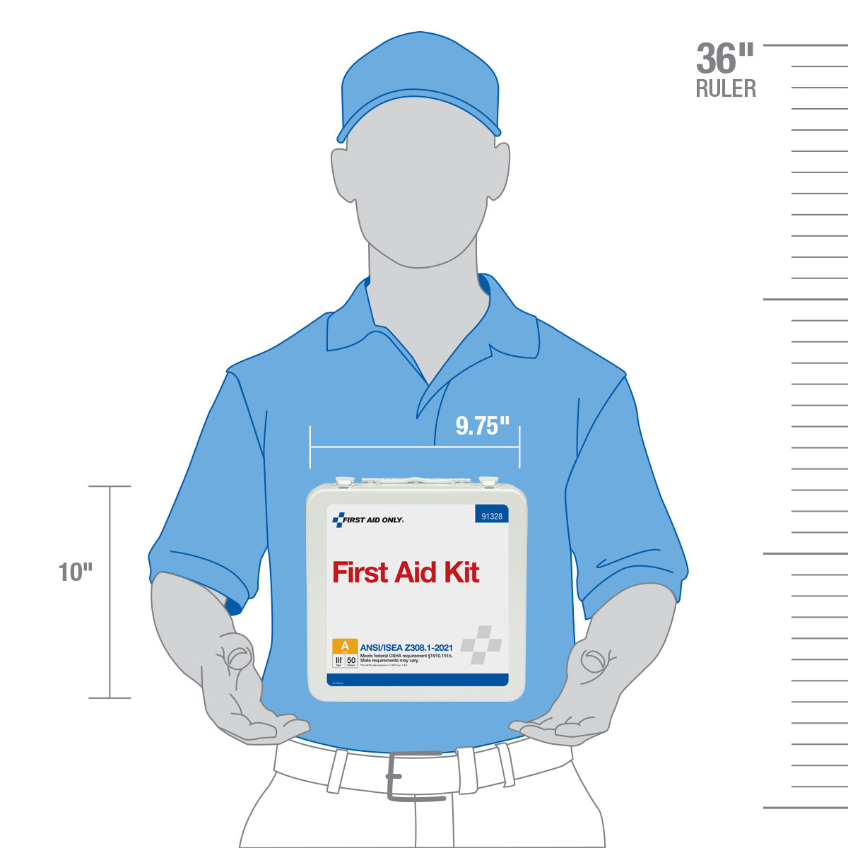 First Aid Only 50 Person ANSI A Metal Kit 2021 Compliant