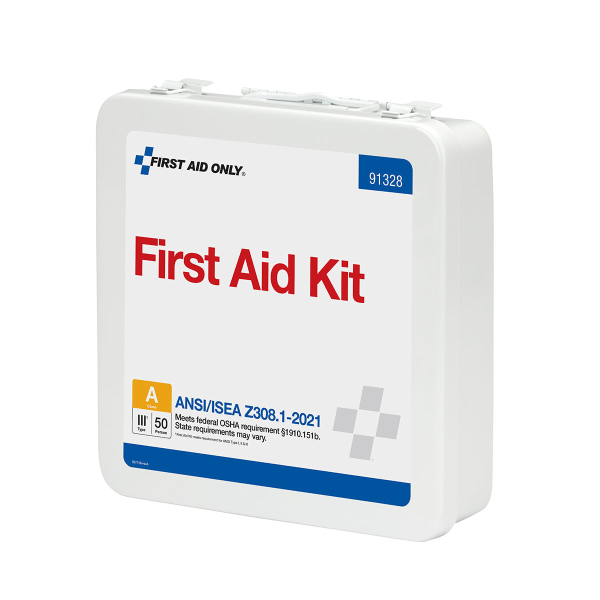 50 Person ANSI A Metal First Aid Kit ANSI 2021 – firstaidonly