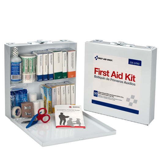 First Aid Only 50 Person Kit Metal Case
