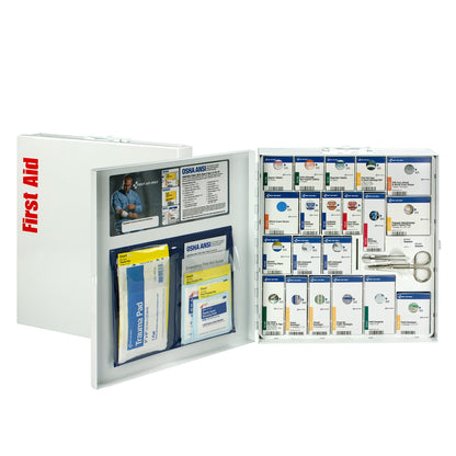 First Aid Only 50 Person Large Metal SmartCompliance Cabinet with Medication