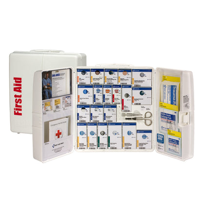 First Aid Only 50 Person Large Plastic SmartCompliance Food Service Cabinet without Medications