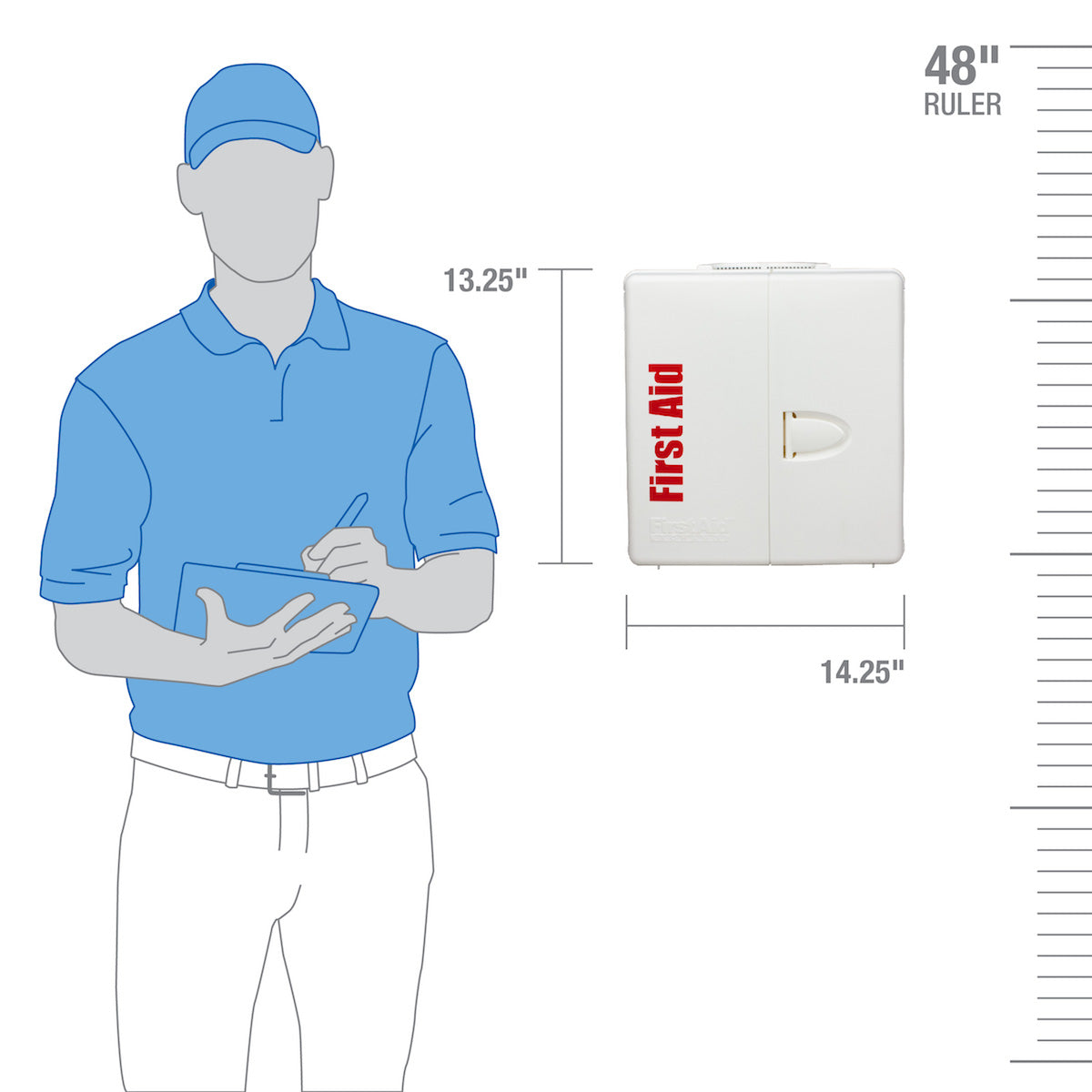 First Aid Only 50 Person Large Plastic SmartCompliance without Medications