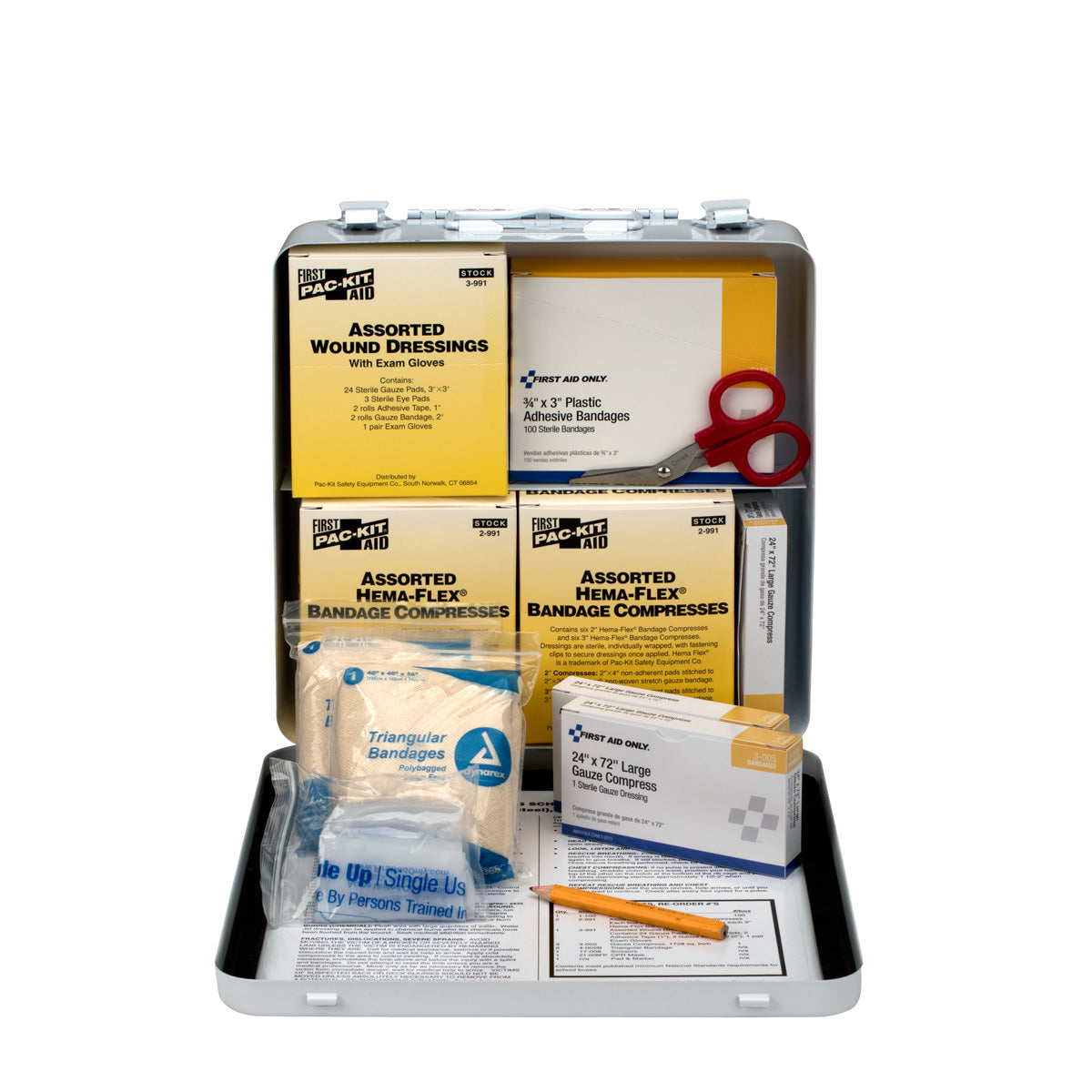 First Aid Only 50 Person National Standard Bus Kit Steel Case