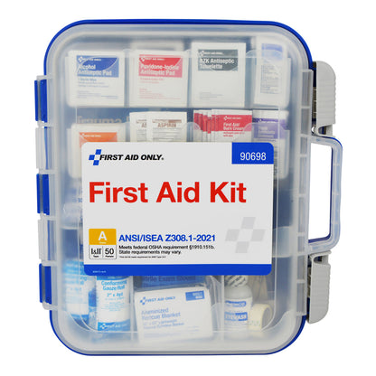 First Aid Only 50 Person ReadyCare ANSI A Large Kit Plastic Case 2021 Compliant