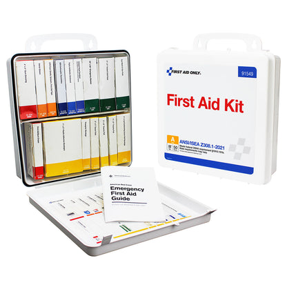 First Aid Only 50 Person Transportation Unitized Plastic Kit ANSI A 2021 Compliant