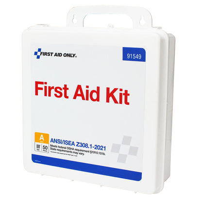 First Aid Only 50 Person Transportation Unitized Plastic Kit ANSI A 2021 Compliant