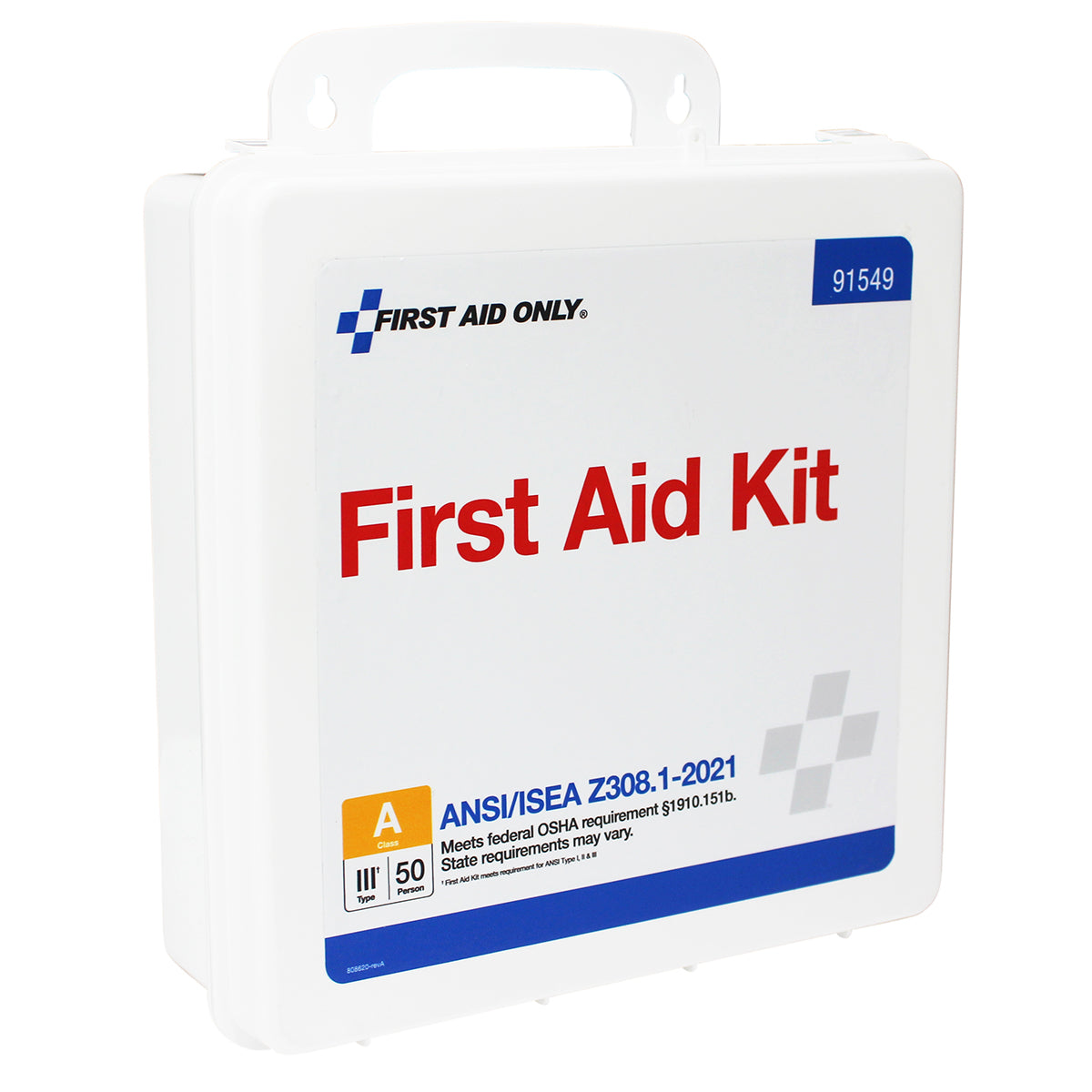 First Aid Only 50 Person Transportation Unitized Plastic Kit ANSI A 2021 Compliant