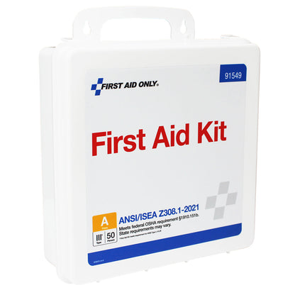 First Aid Only 50 Person Transportation Unitized Plastic Kit ANSI A 2021 Compliant