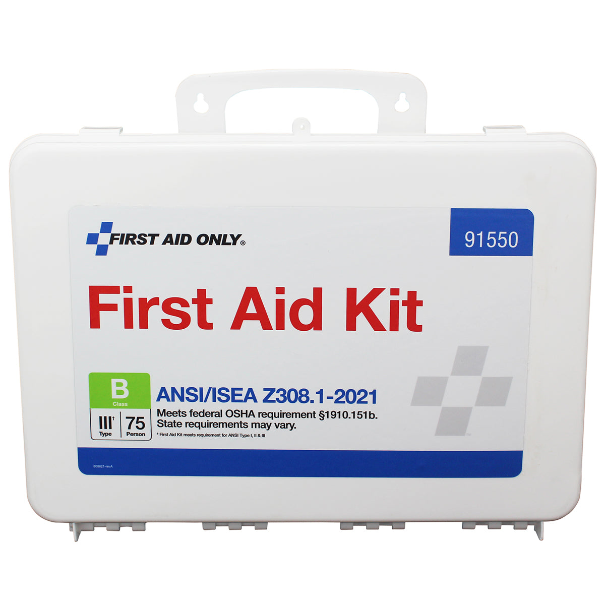 First Aid Only 50 Person Transportation Unitized Plastic Kit ANSI B 2021 Compliant