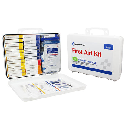 First Aid Only 50 Person Transportation Unitized Plastic Kit ANSI B 2021 Compliant