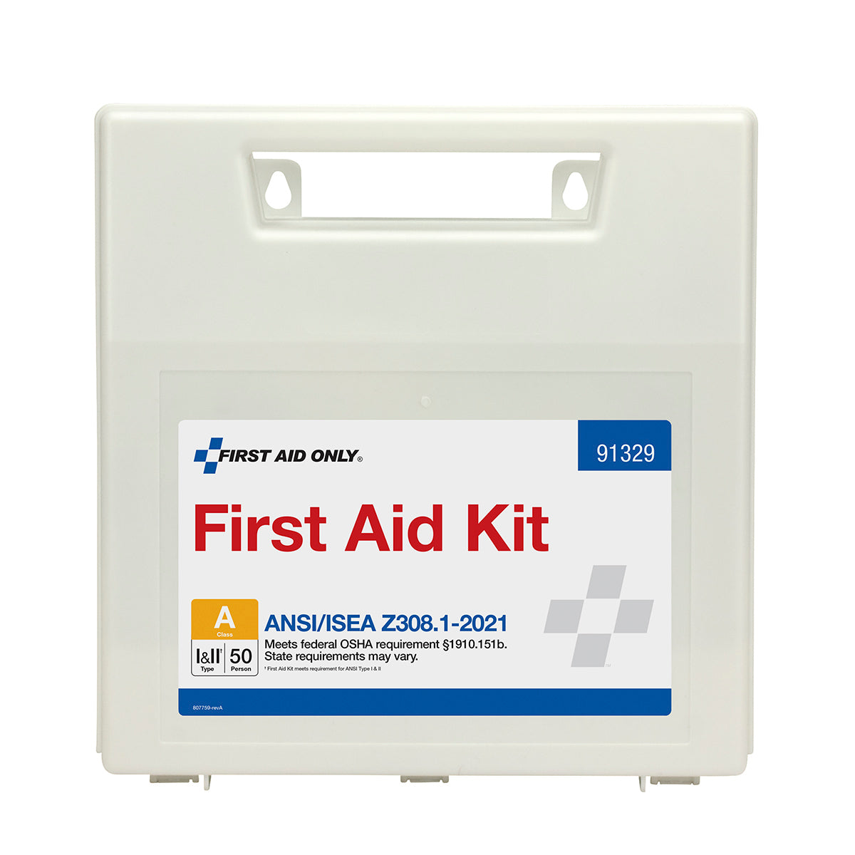 50P Bulk Plastic ANSI A Kit with Dividers - First Aid – firstaidonly