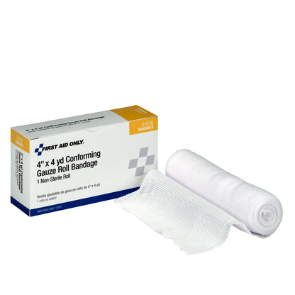 First Aid Only 4’’x4 yd. Conforming Gauze Sterile 1 per Box