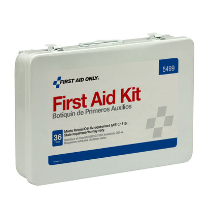 First Aid Only 36 Unit Kit with BBP and CPR Metal Case