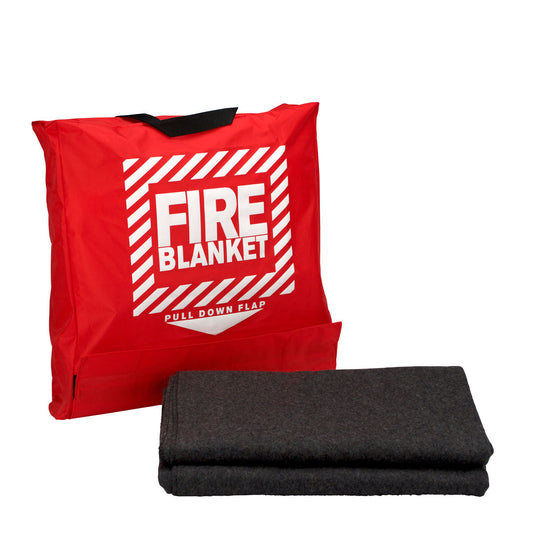 First Aid Only 62’’x 80’’ Wool Fire Blanket in Hanging Pouch