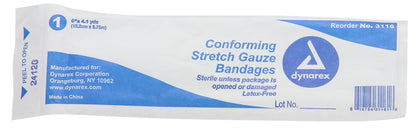 First Aid Only 6’’x4 yd. Sterile Stretch Gauze 1 Per Box