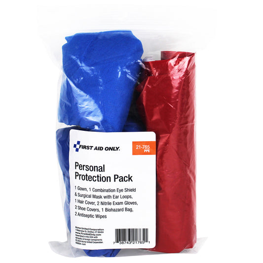 First Aid Only 7 Piece Blood borne Pathogens (BBP) Protective Apparel Pack