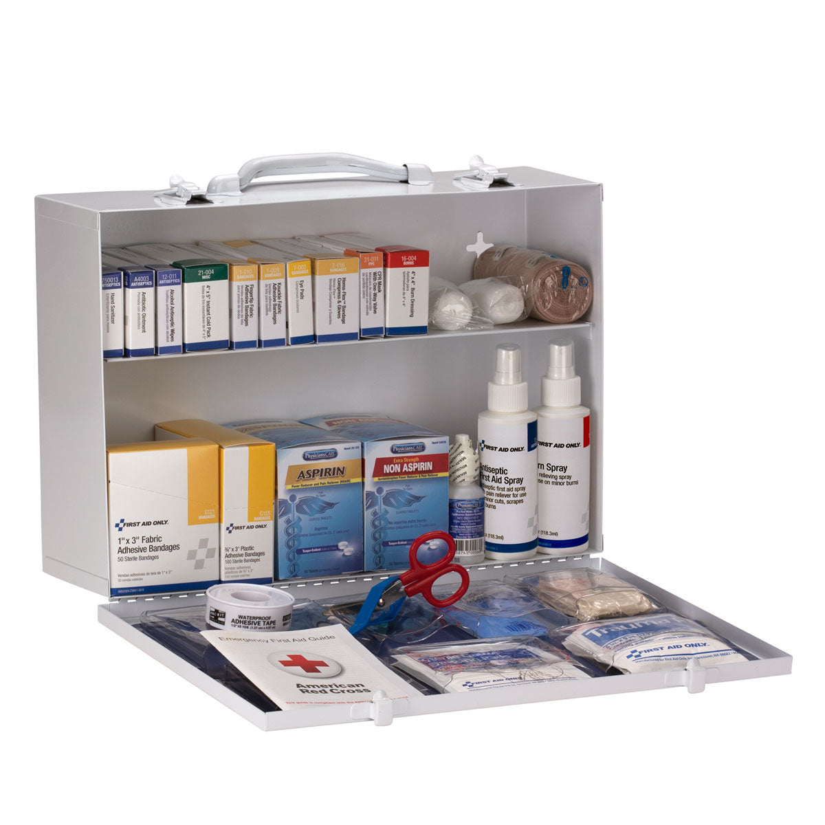 First Aid Only 75 Person ANSI A 2 Shelf Cabinet 2021 Compliant