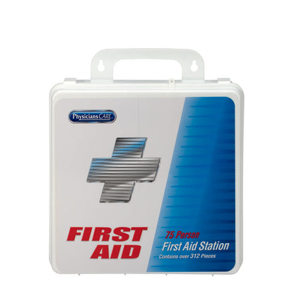 First Aid Only 75 Person Office Kit 312 Pieces Plastic Case