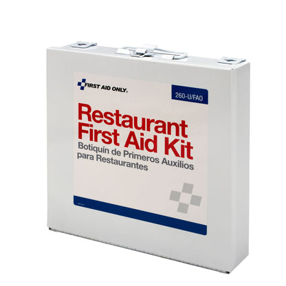 First Aid Only 75 Person Restaurant Kit Metal Case