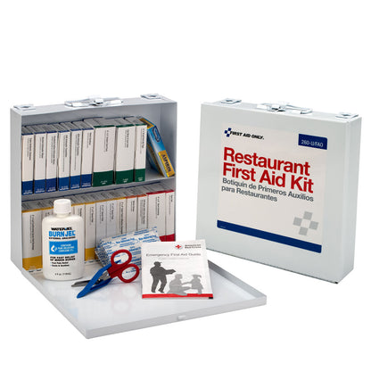 First Aid Only 75 Person Restaurant Kit Metal Case