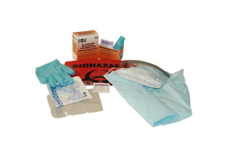 First Aid Only 8 Piece Blood borne Pathogen (BBP) Apparel Pack with CPR Mask