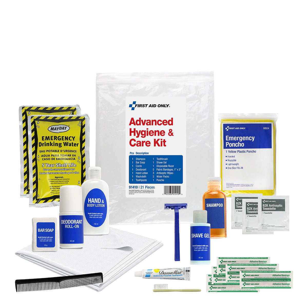 First Aid Only Advanced Hygiene and Care Kit