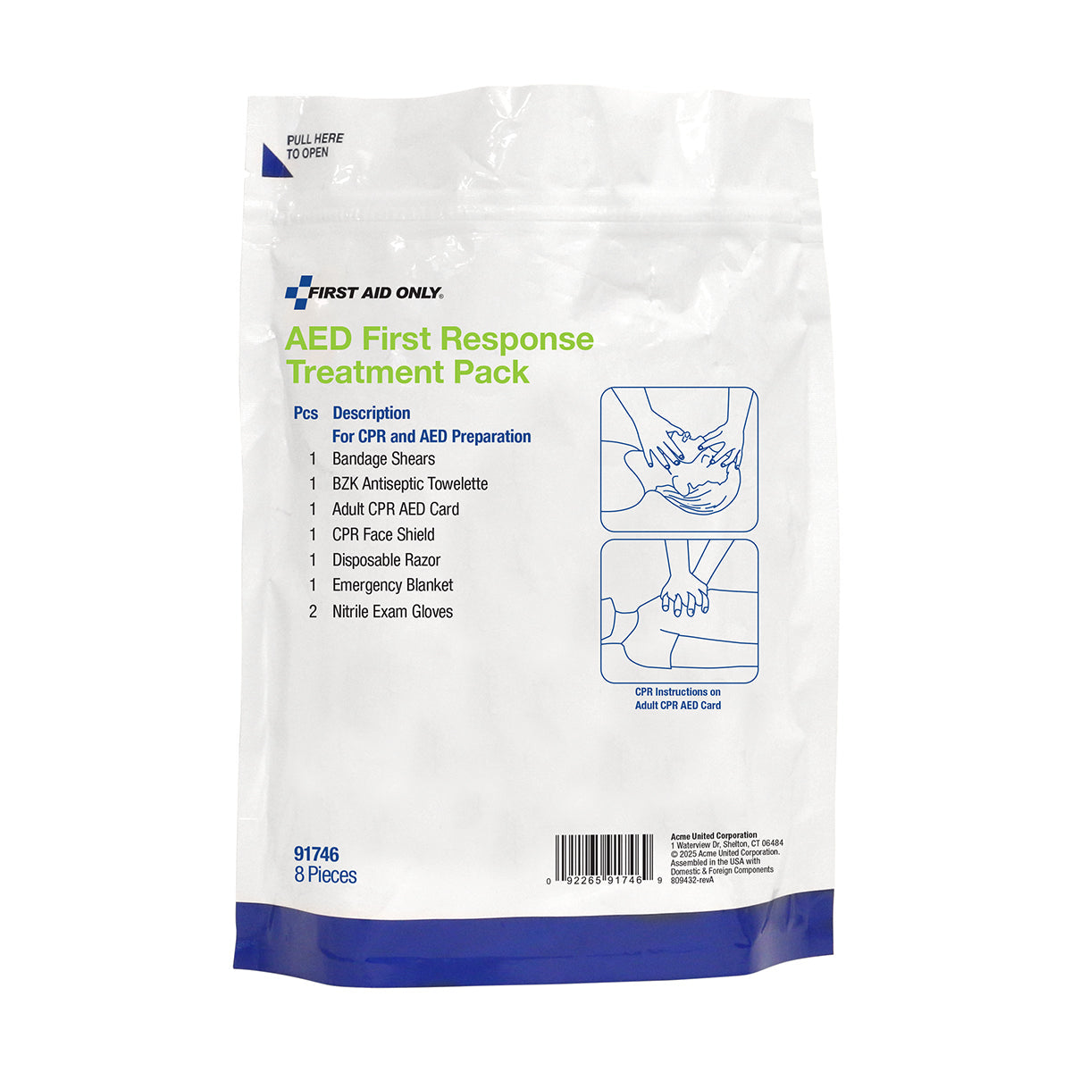 First Aid Only AED Response Treatment Pack