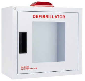 First Aid Only AED Large Cabinet with Alarm and Strobe Light