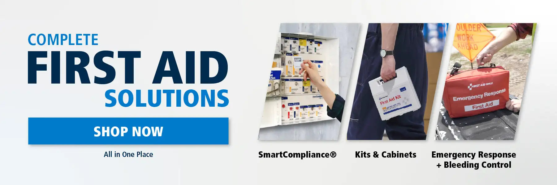 First aid kit with red cross and white background, compact design for easy portability.