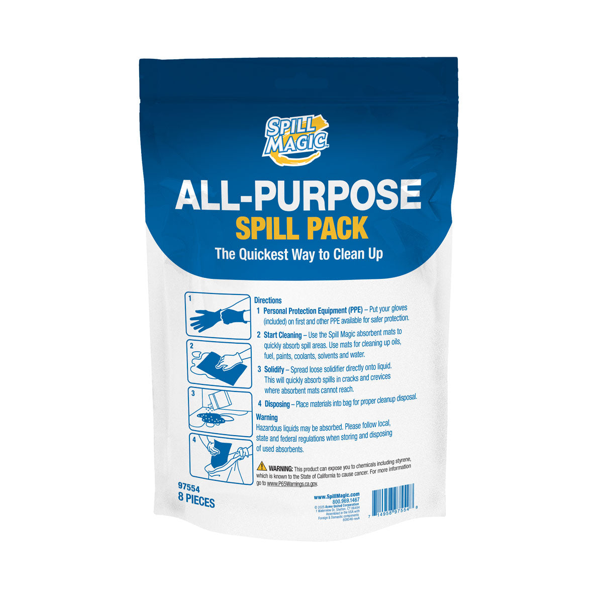 First Aid Only All-Purpose Spill Pack