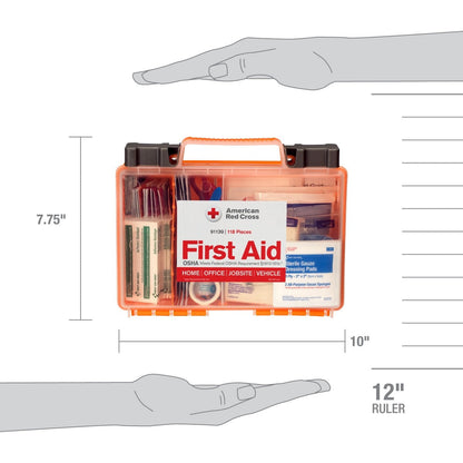 First Aid Only American Red Cross Clear Cover 118-piece Kit