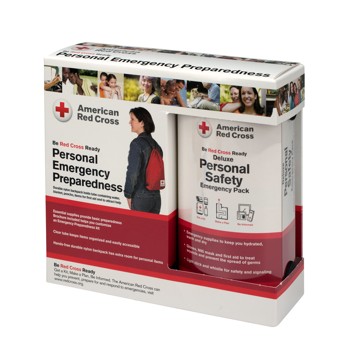 First Aid Only American Red Cross Deluxe Personal Safety Emergency Pack