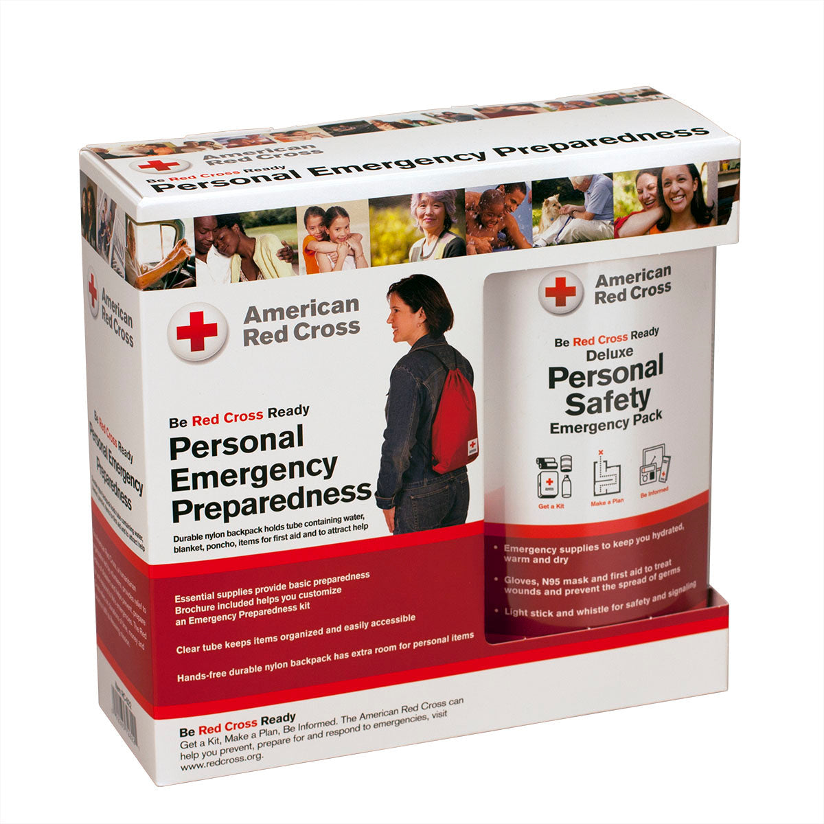 First Aid Only American Red Cross Deluxe Personal Safety Emergency Pack