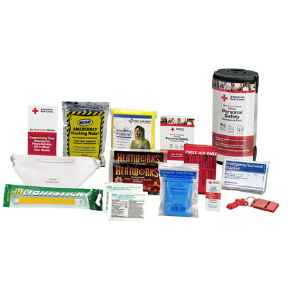 First Aid Only American Red Cross Deluxe Personal Safety Emergency Pack